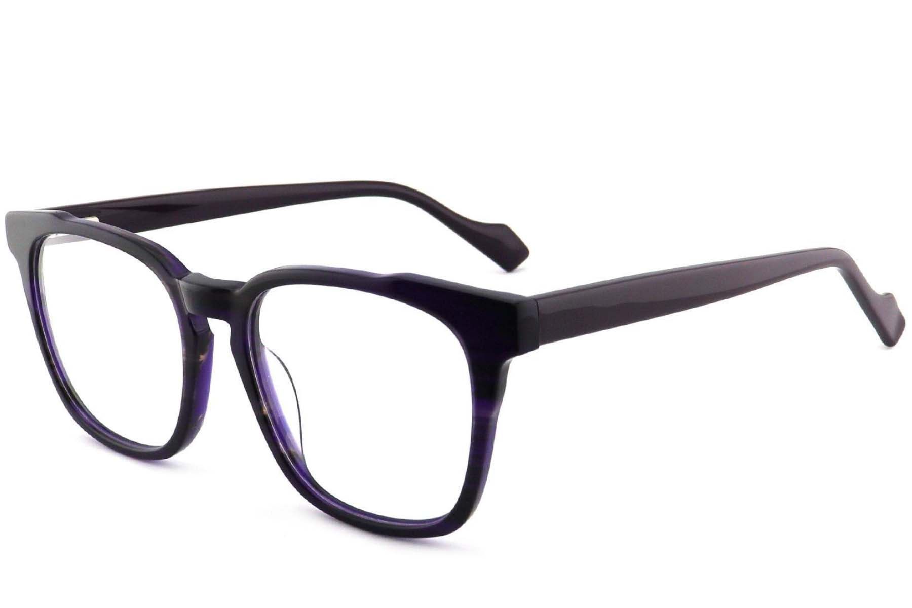 Vasos rectangulares de acetato morado #BS2012-3698