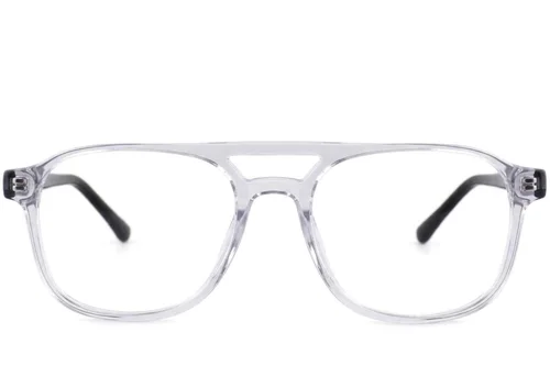 Lunettes aviateur en acétate transparent #BS2012-3703