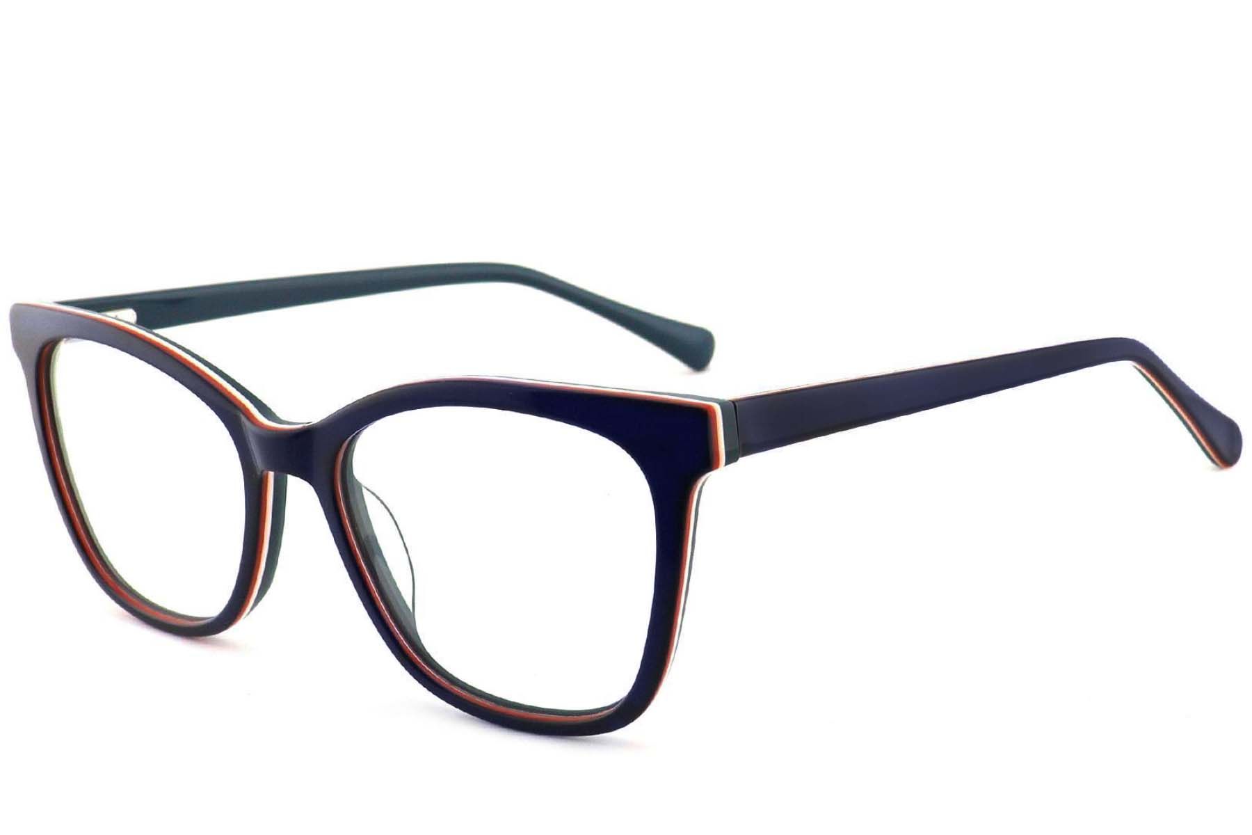 Schmetterlingsblaue Acetatgläser #BS2012-3716