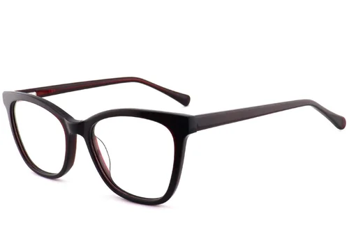 Lunettes papillon en acétate rouge #BS2012-3718