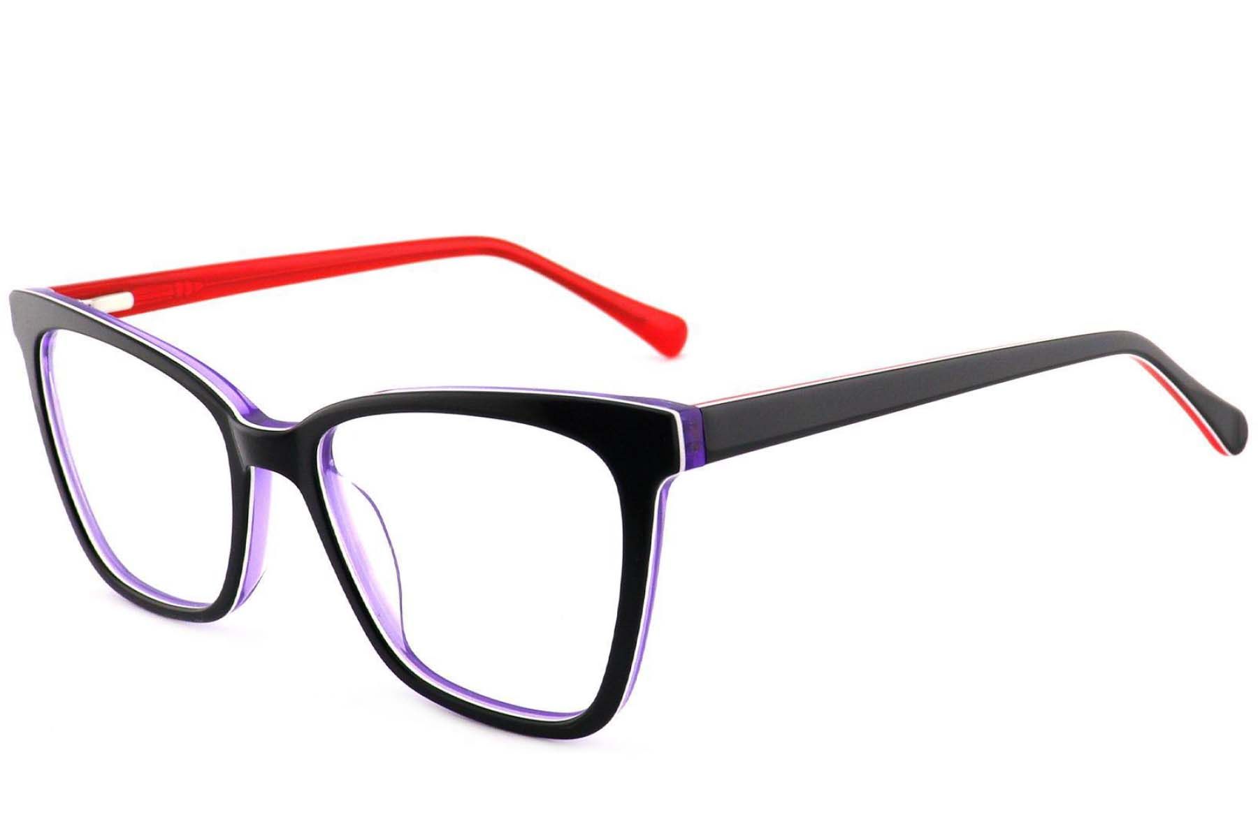 Butterfly Black Acetate Glasses #BS2012-3721