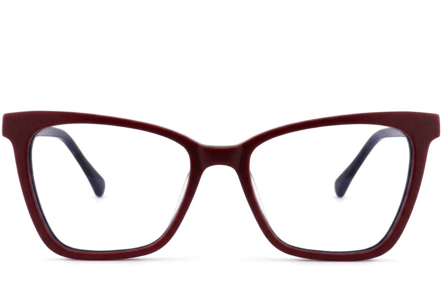 Butterfly Red Acetate Glasses #BS2012-3723