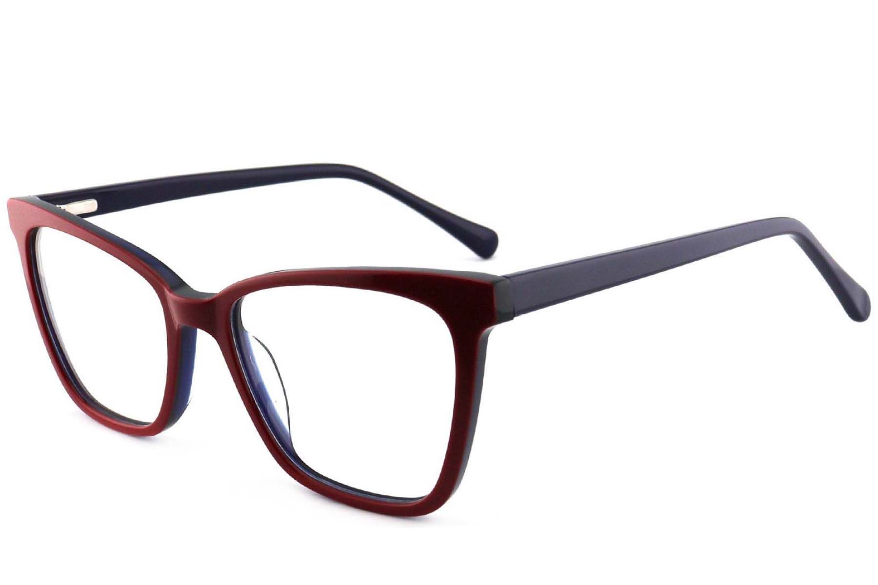 Butterfly Red Acetate Glasses #BS2012-3723