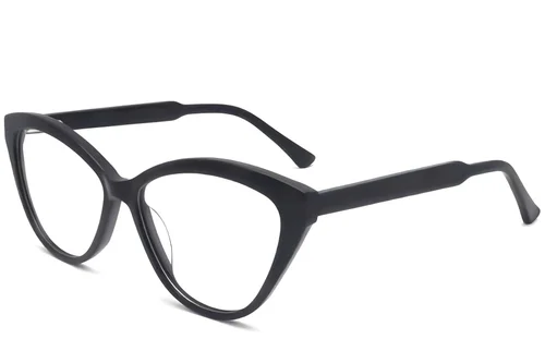 Lunettes papillon en acétate noir #BS2012-3730