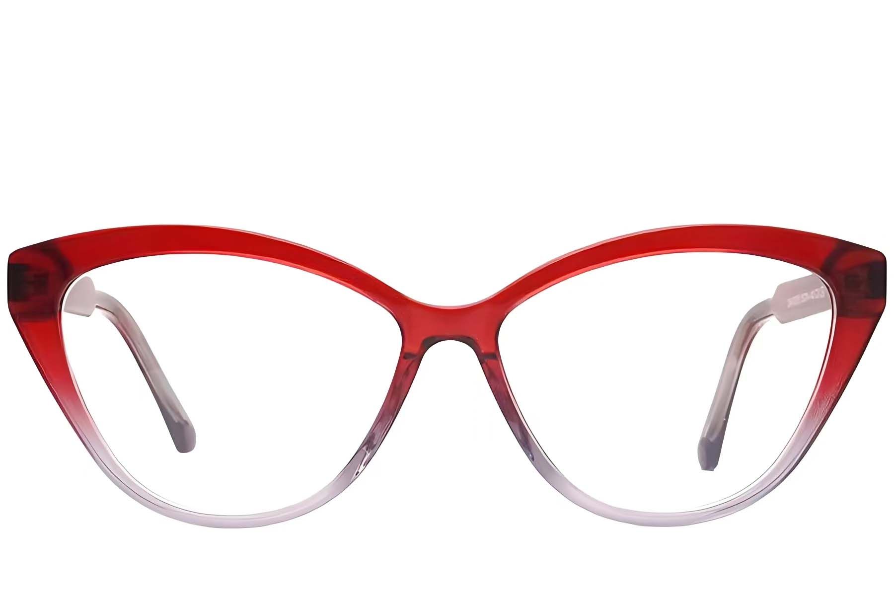 Butterfly Red Acetate Glasses #BS2012-3732