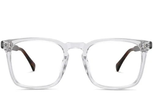 Verres rectangulaires en acétate transparent #BS2012-3736