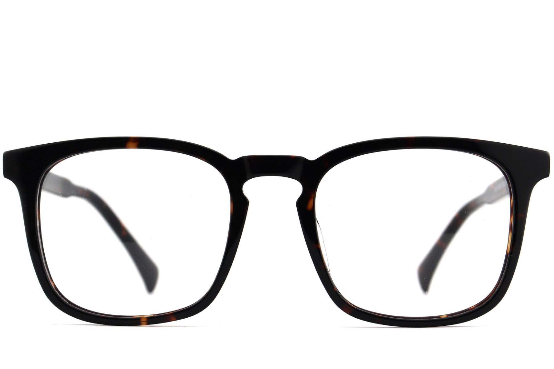 Lunettes rectangulaires en acétate écaille de tortue #BS2012-3737