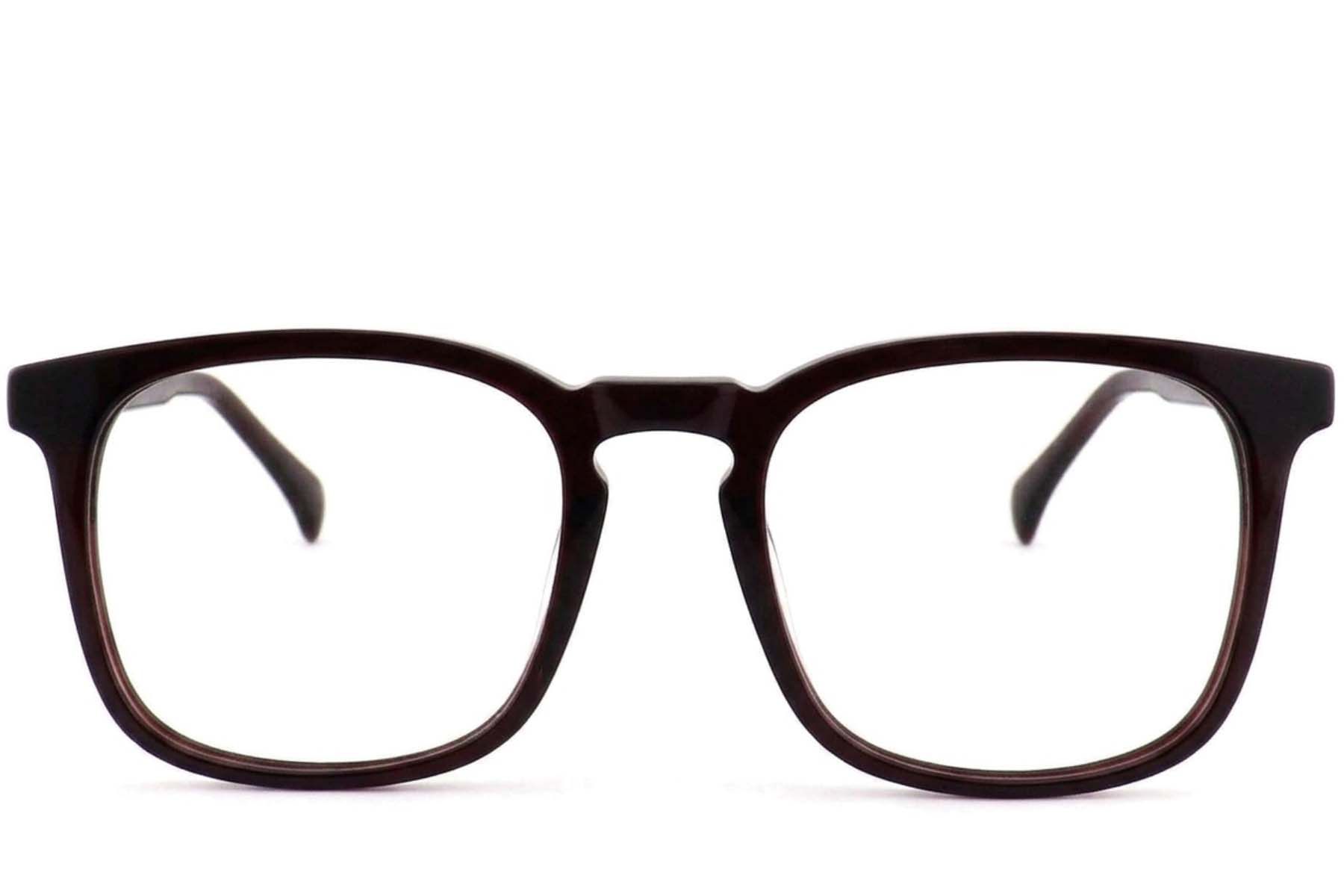 Rectangular Red Acetate Glasses #BS2012-3739