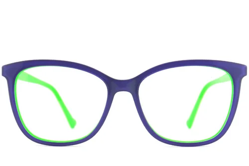 Lunettes en acétate bleu papillon #BS2012-3742