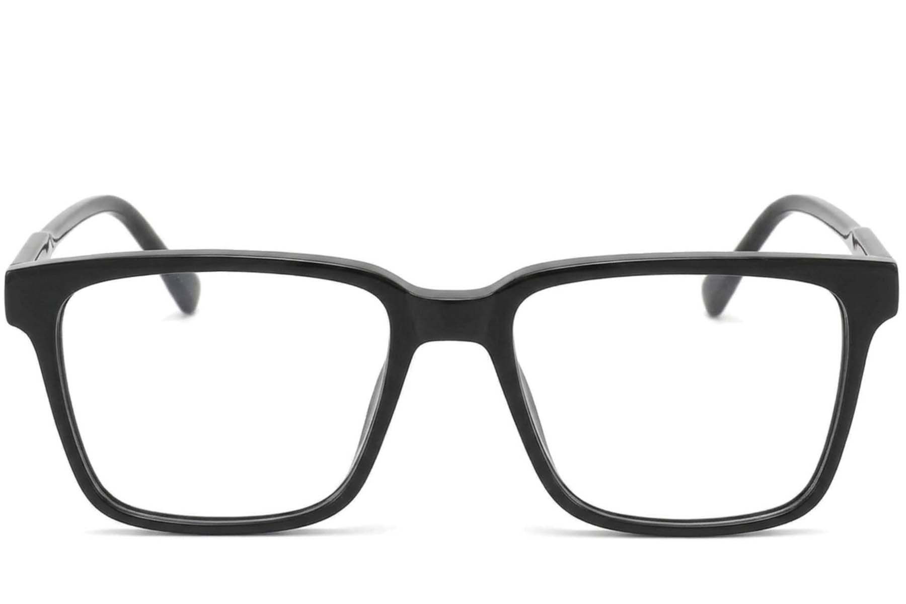 Rectangular Black Acetate Glasses #BS2012-3744