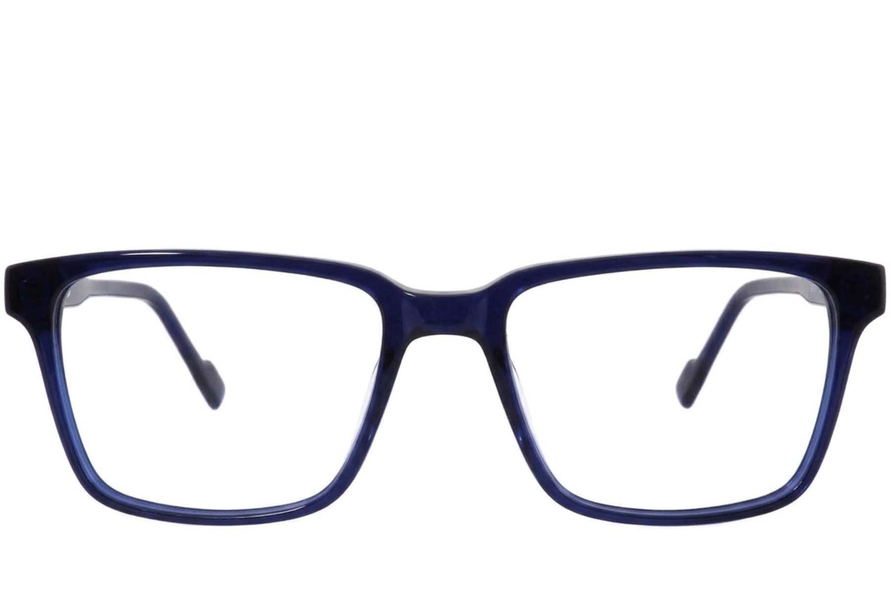 Rectangular Blue Acetate Glasses #BS2012-3745