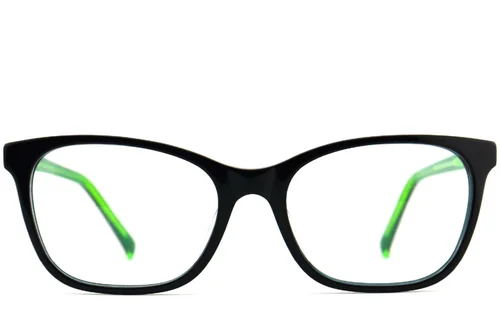 Lunettes papillon en acétate noir #BS2012-3749