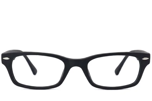 Lunettes rectangulaires en acétate noir #BS2012-3756