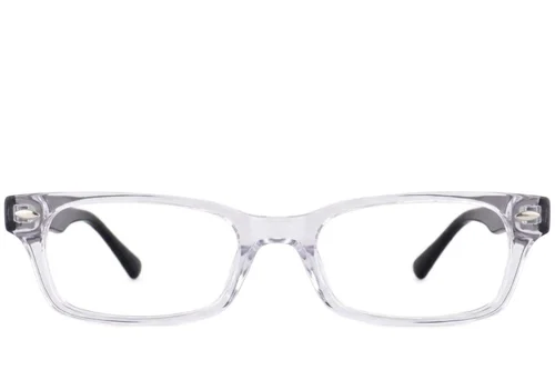 Verres rectangulaires en acétate transparent #BS2012-3757
