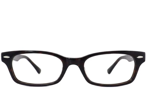 Lunettes rectangulaires en acétate brun #BS2012-3759