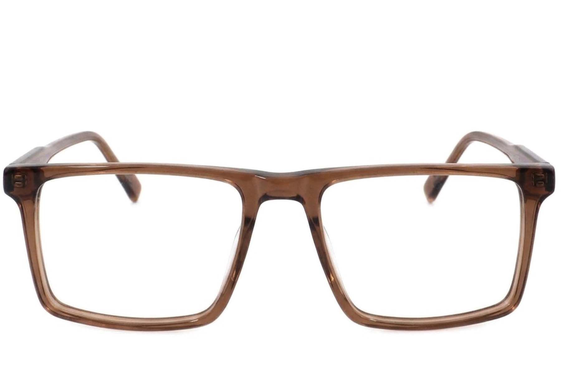 Rectangular Brown Acetate Glasses #BS2012-3767