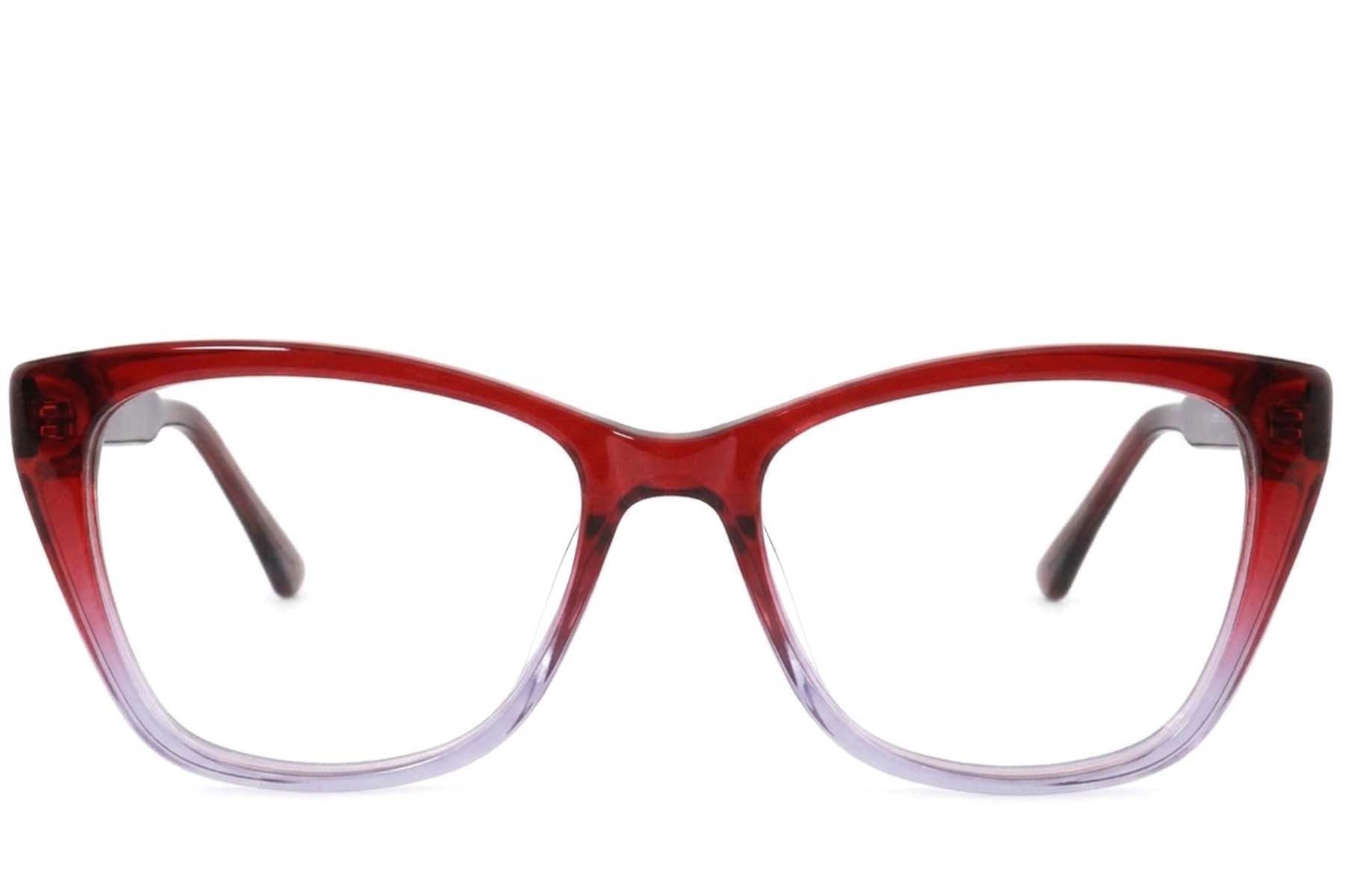 Butterfly Red Acetate Glasses #BS2012-3771