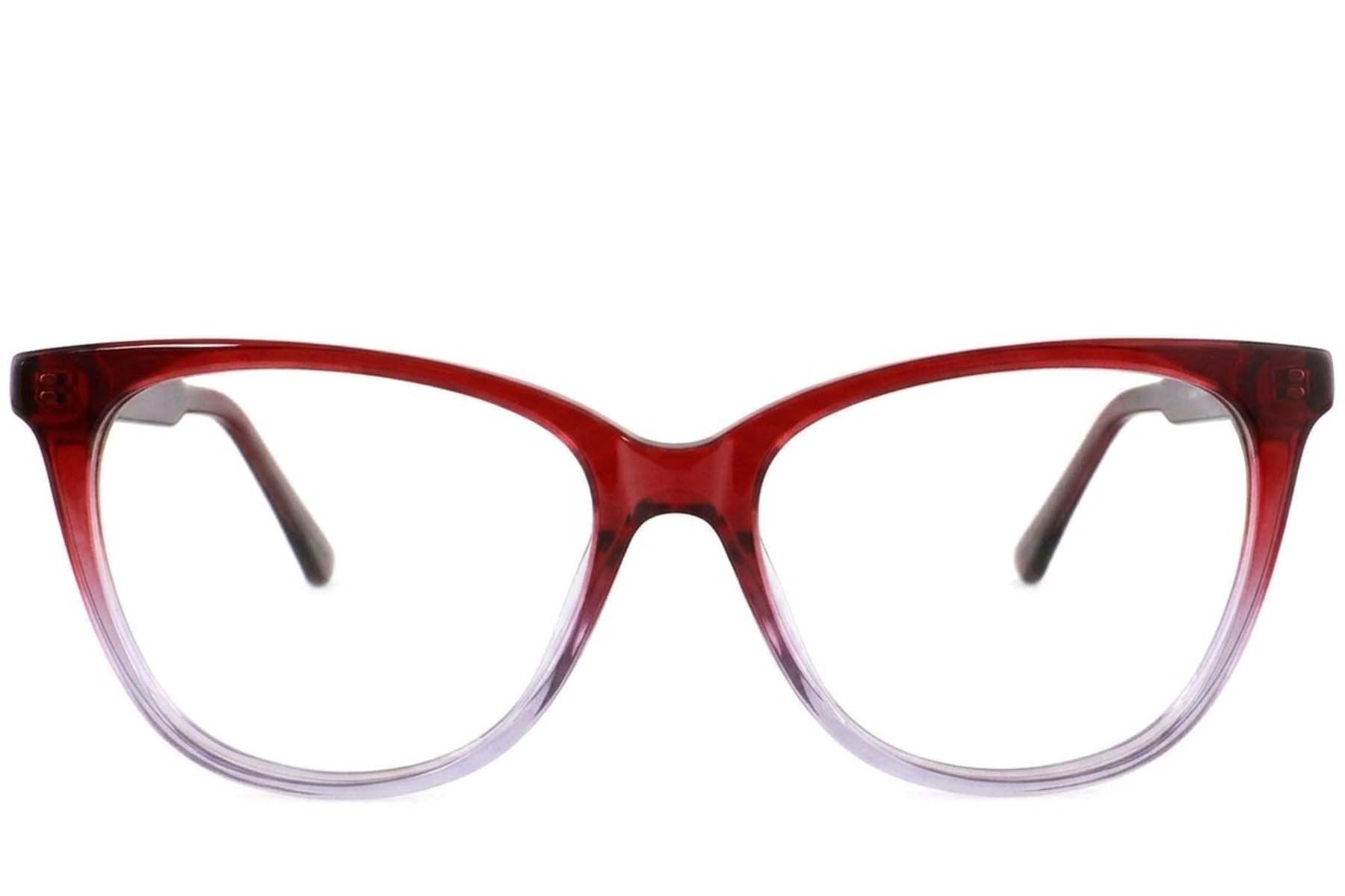 Butterfly Red Acetate Glasses #BS2012-3775