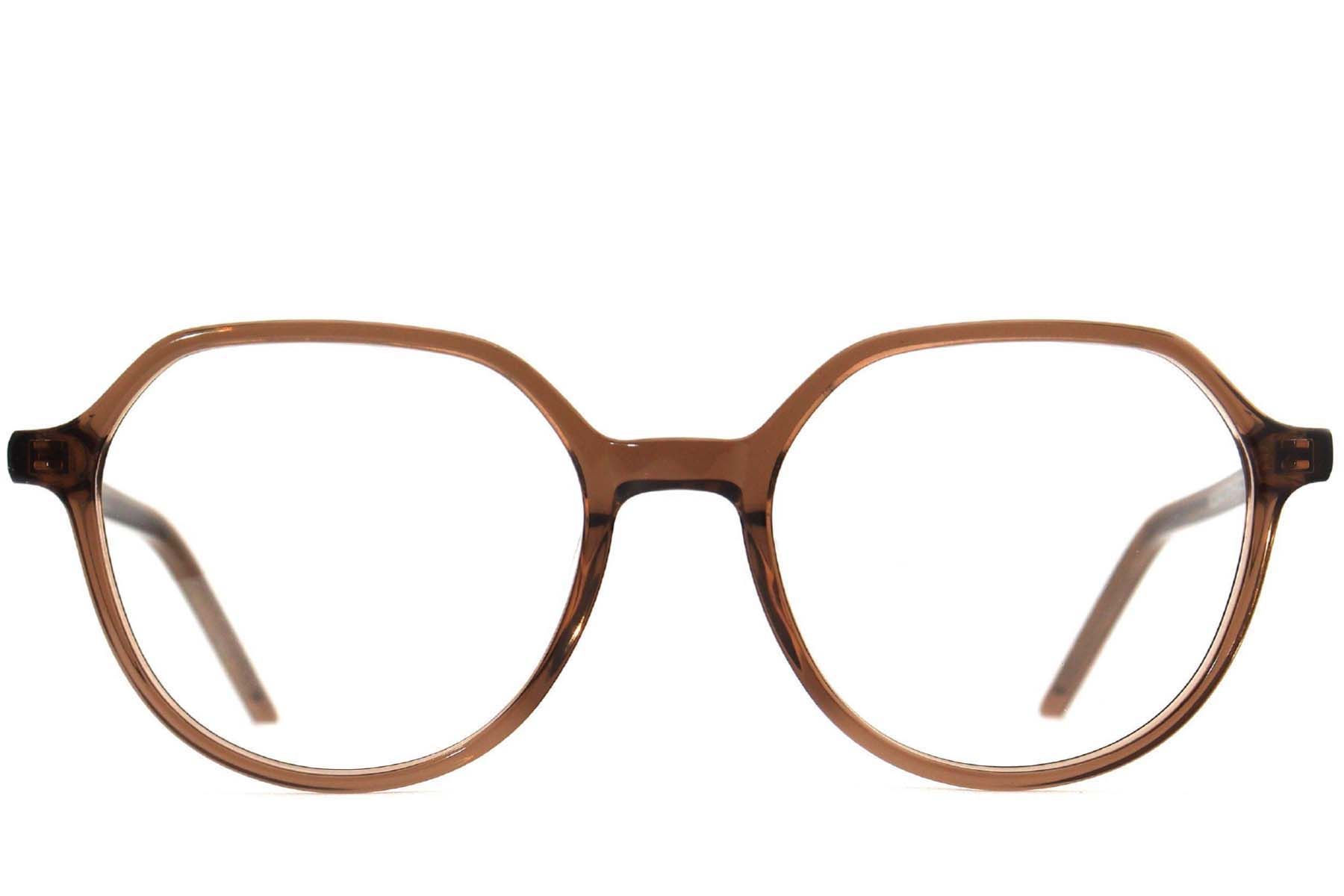 Geometrische braune Acetatgläser #BS2012-3778