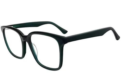 Verres rectangulaires en acétate vert #BS2012-3786