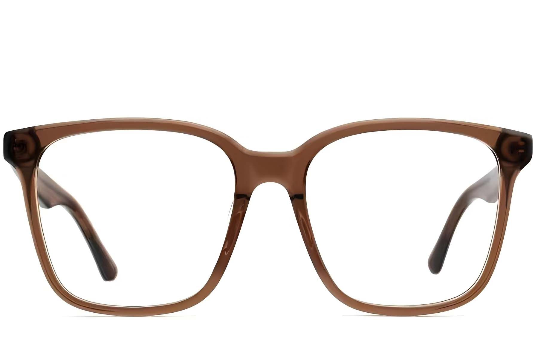 Rectangular Brown Acetate Glasses #BS2012-3787