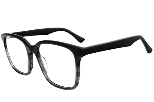 Lunettes rectangulaires en acétate gris #BS2012-3788