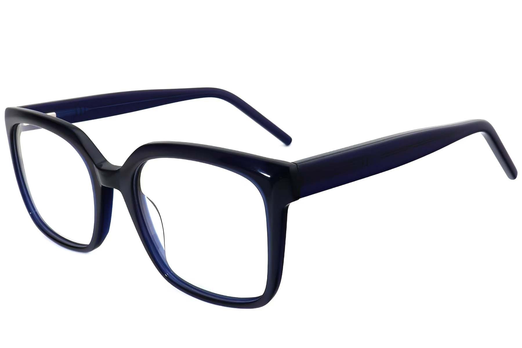 Vasos rectangulares de acetato azul #BS2012-3794