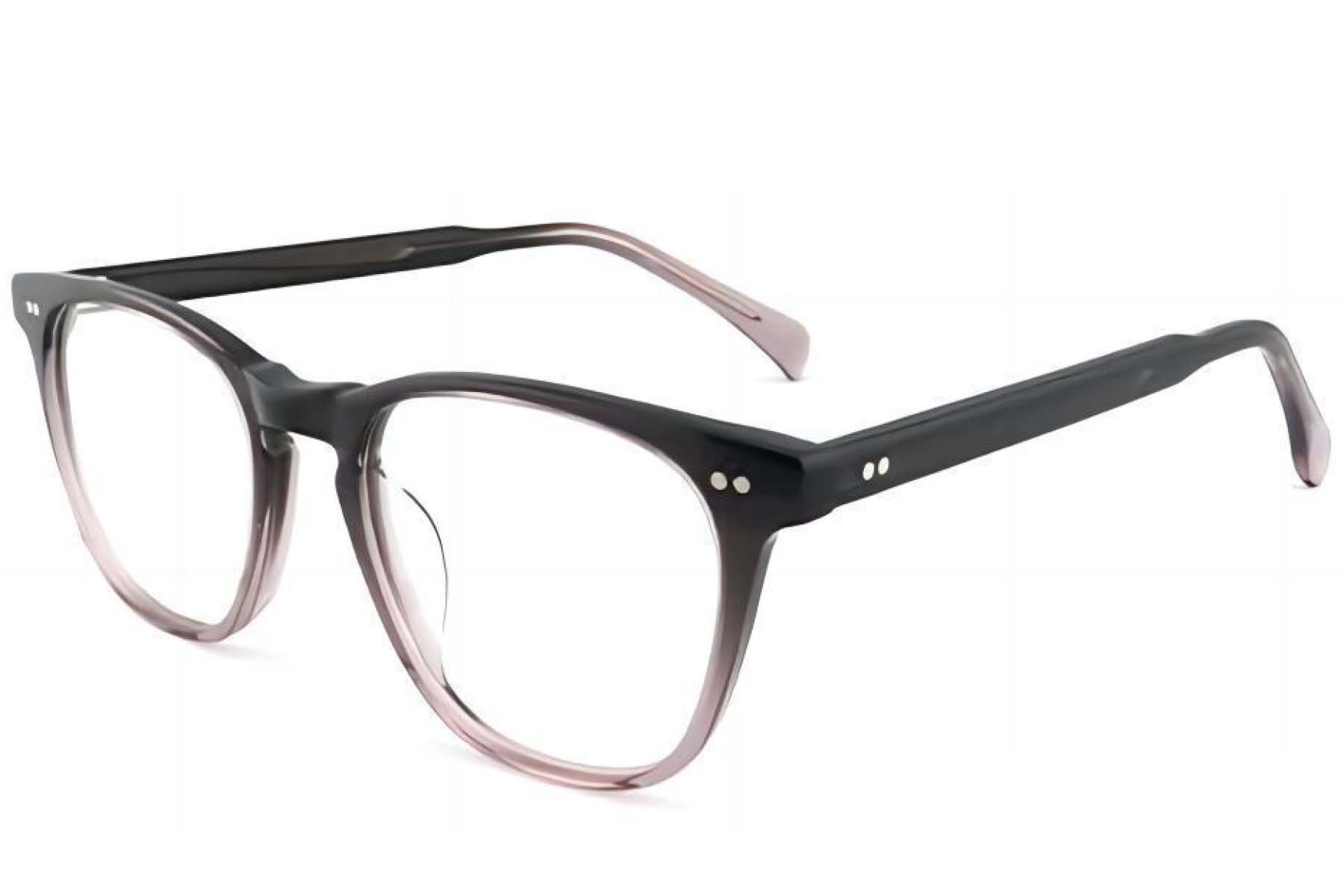 Rectangular Grey Acetate Glasses #BS2012-3802