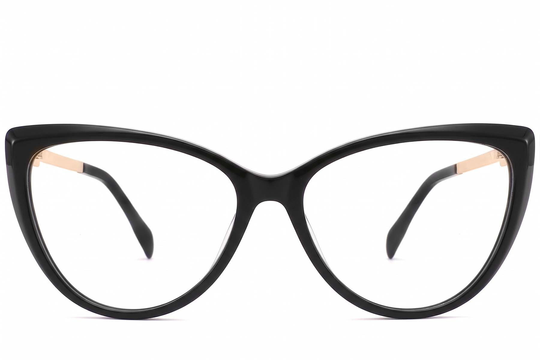 Butterfly Black Acetate Glasses #BS2012-3815