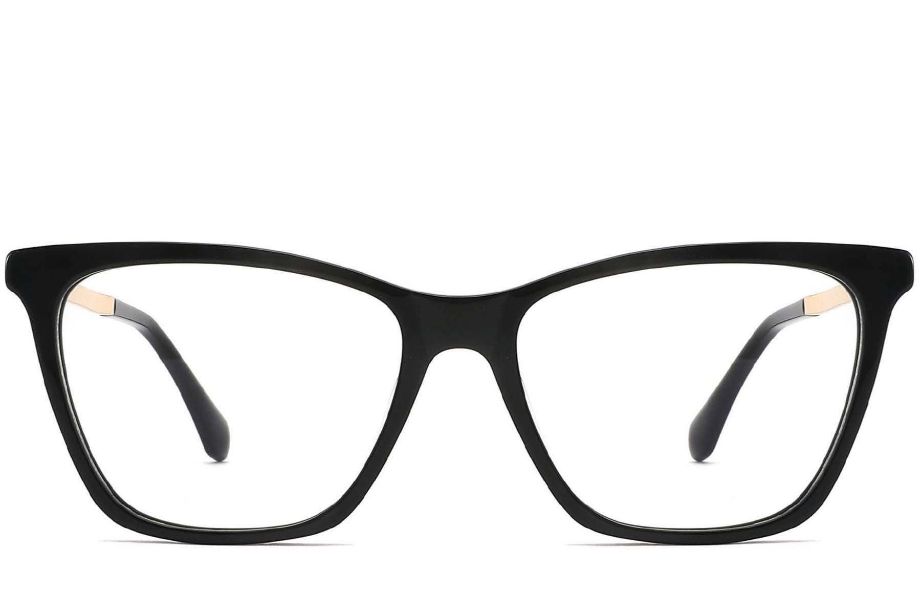 Lunettes papillon en acétate noir #BS2012-3818