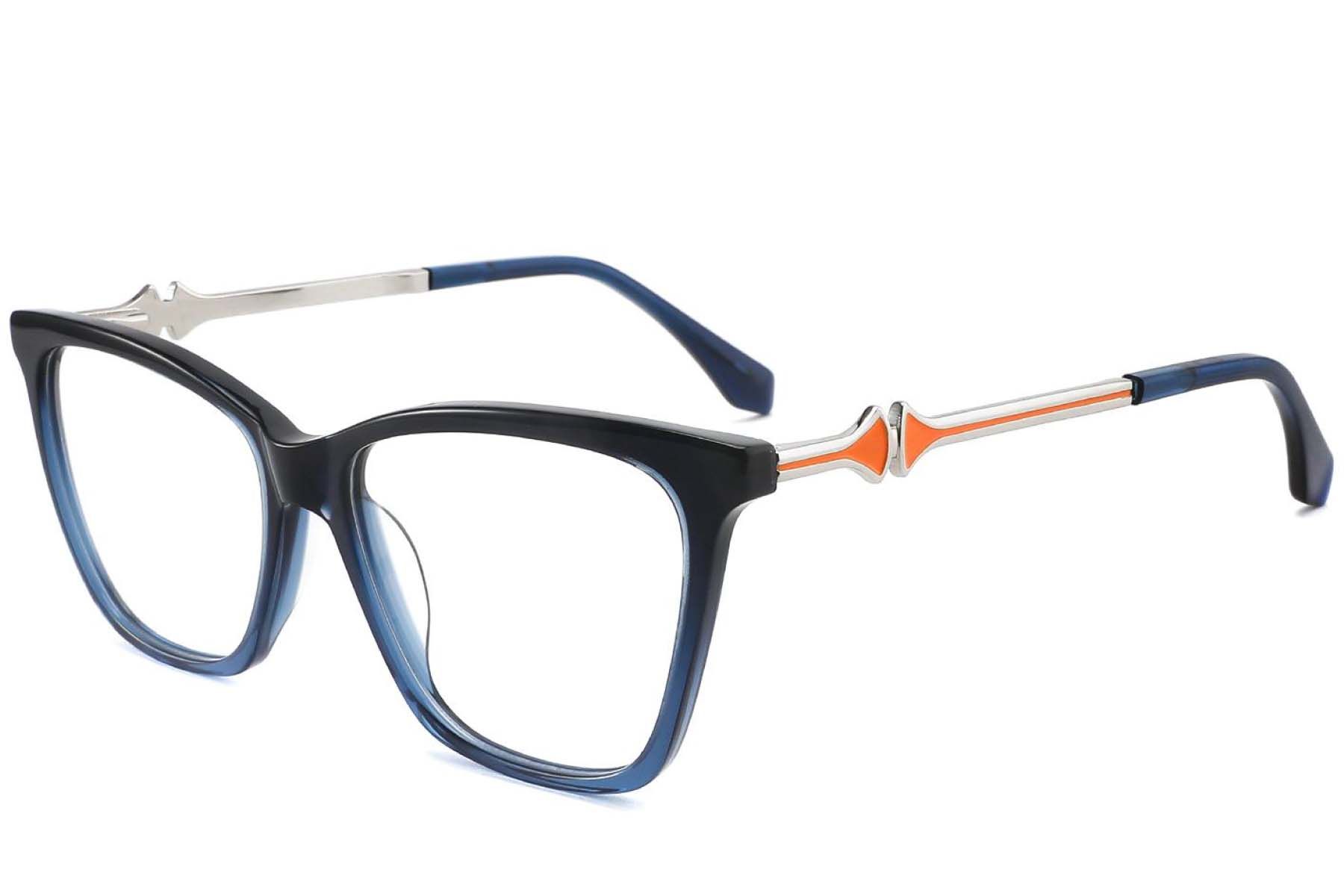 Lunettes en acétate bleu papillon #BS2012-3820