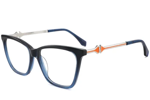 Lunettes en acétate bleu papillon #BS2012-3820