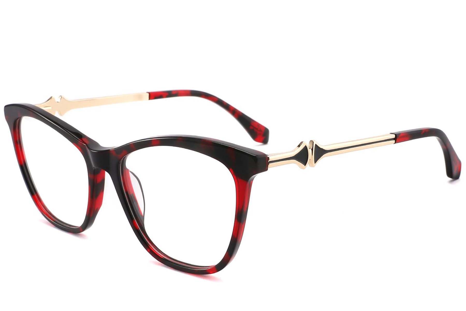 Butterfly Red Acetate Glasses #BS2012-3827