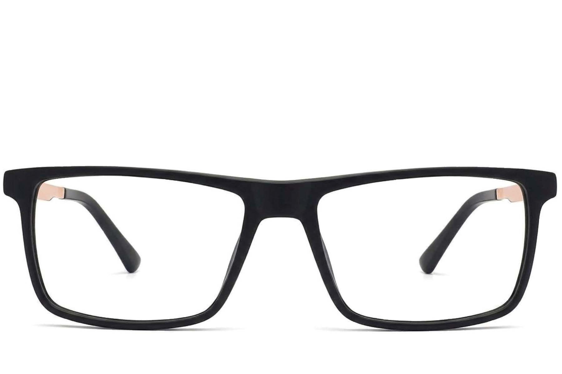 Rectangular Black Acetate Glasses #BS2012-3828