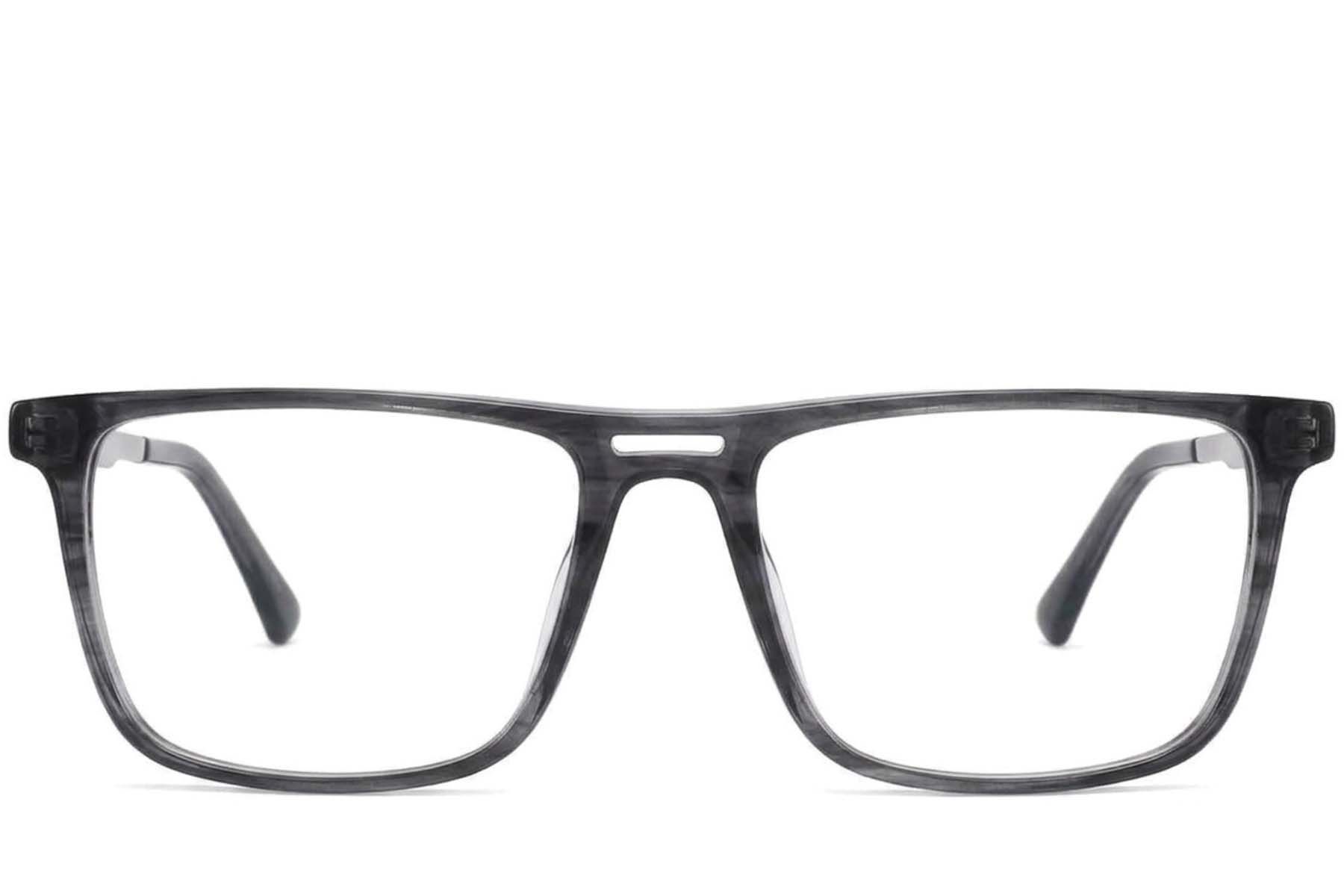 Aviator Grey Acetate Glasses #BS2012-3833