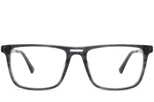 Aviator Grey Acetate Glasses #BS2012-3833