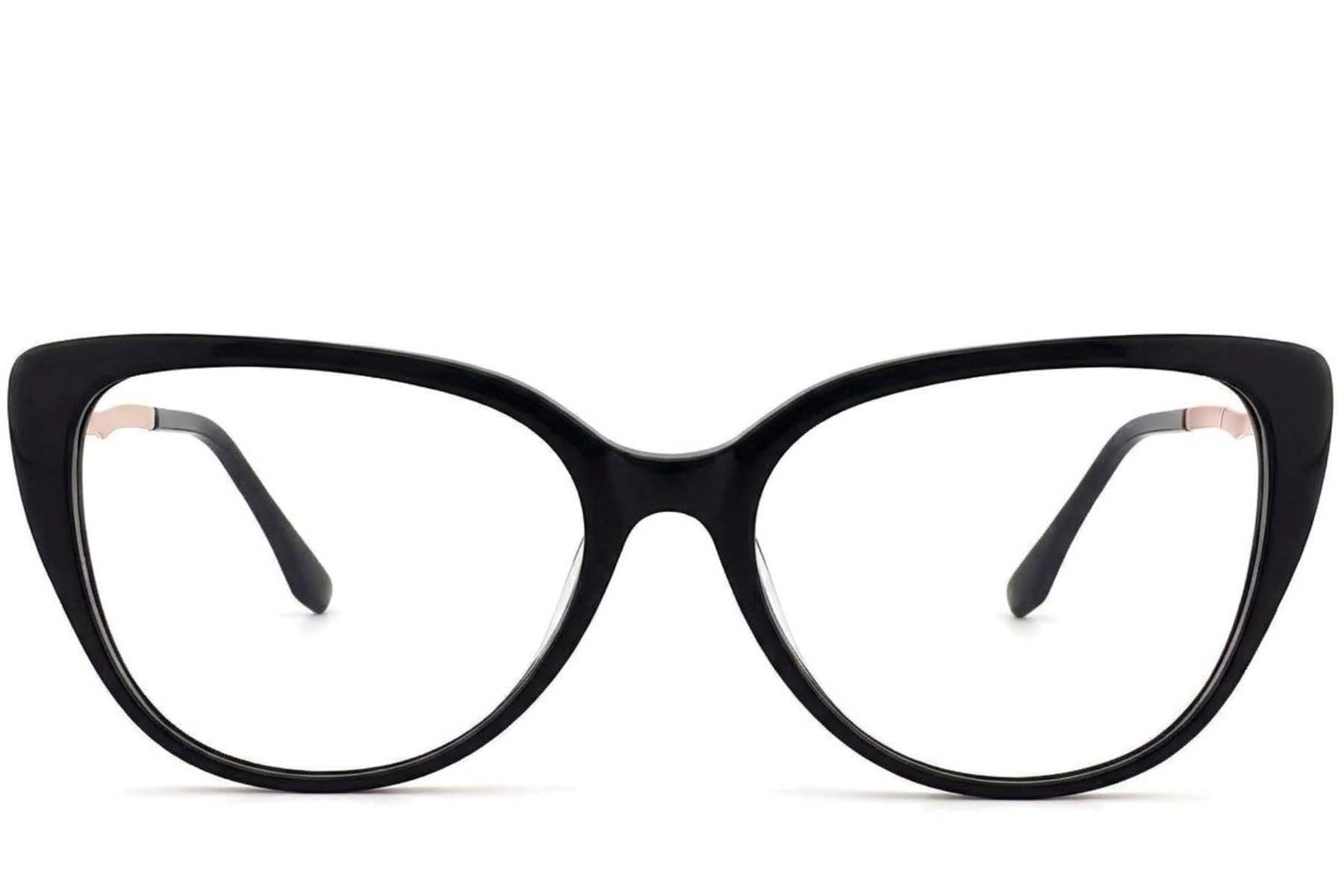 Butterfly Black Acetate Glasses #BS2012-3841