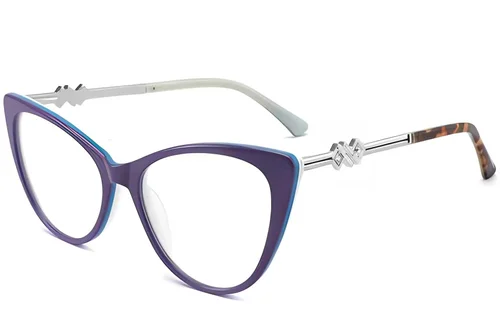 Lunettes en acétate violet papillon #BS2012-3850