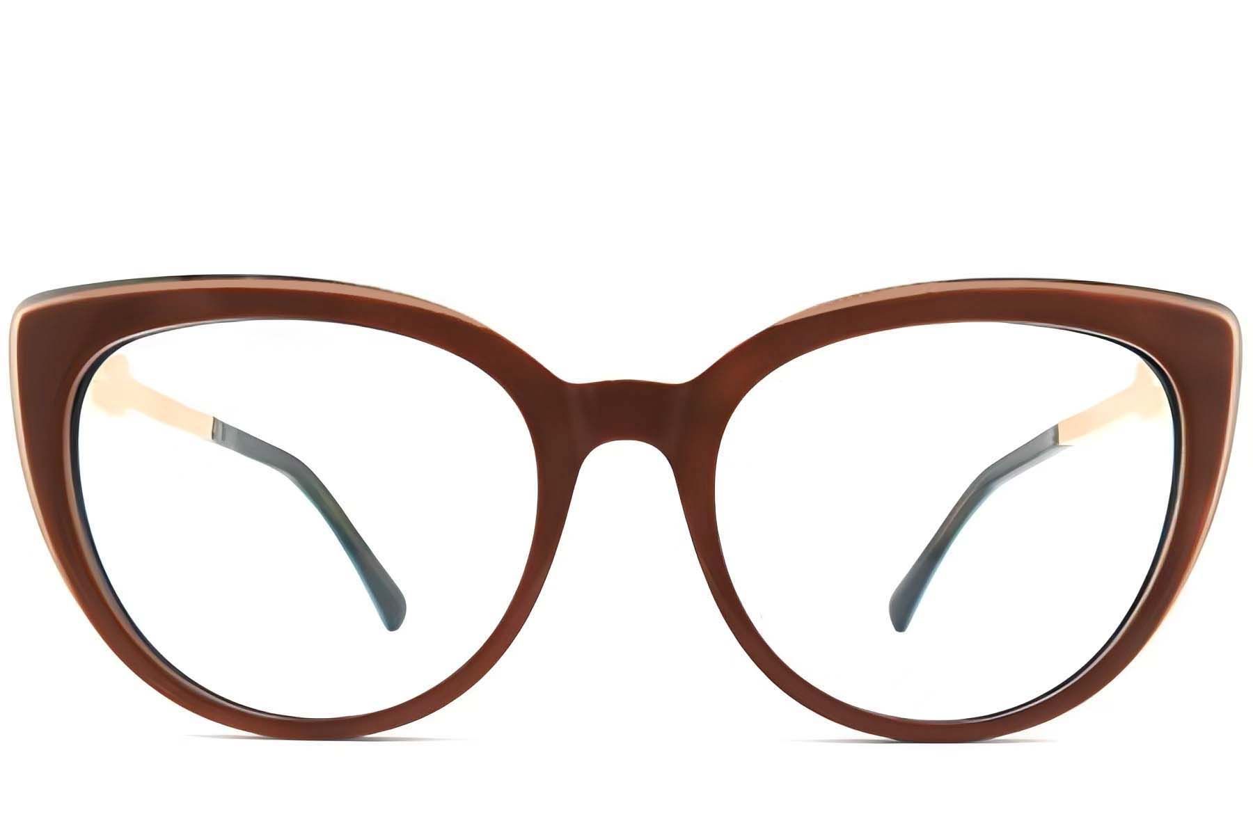 Butterfly Brown Acetate Glasses #BS2012-3856