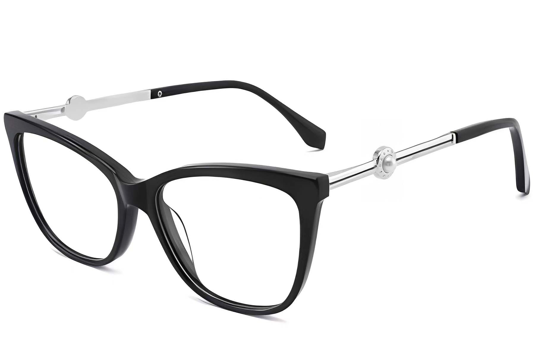 Butterfly Black Acetate Glasses #BS2012-3857