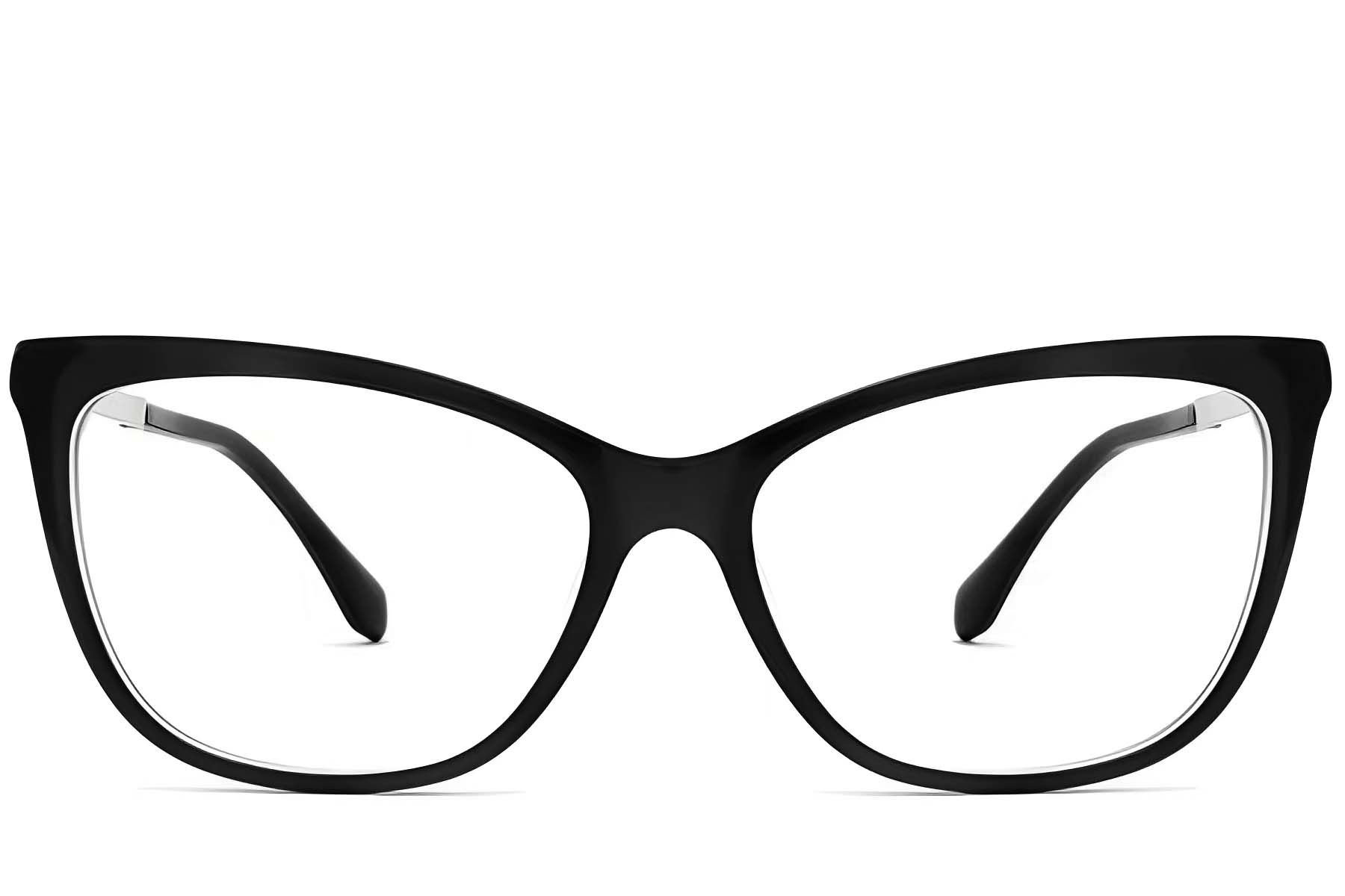 Butterfly Black Acetate Glasses #BS2012-3857