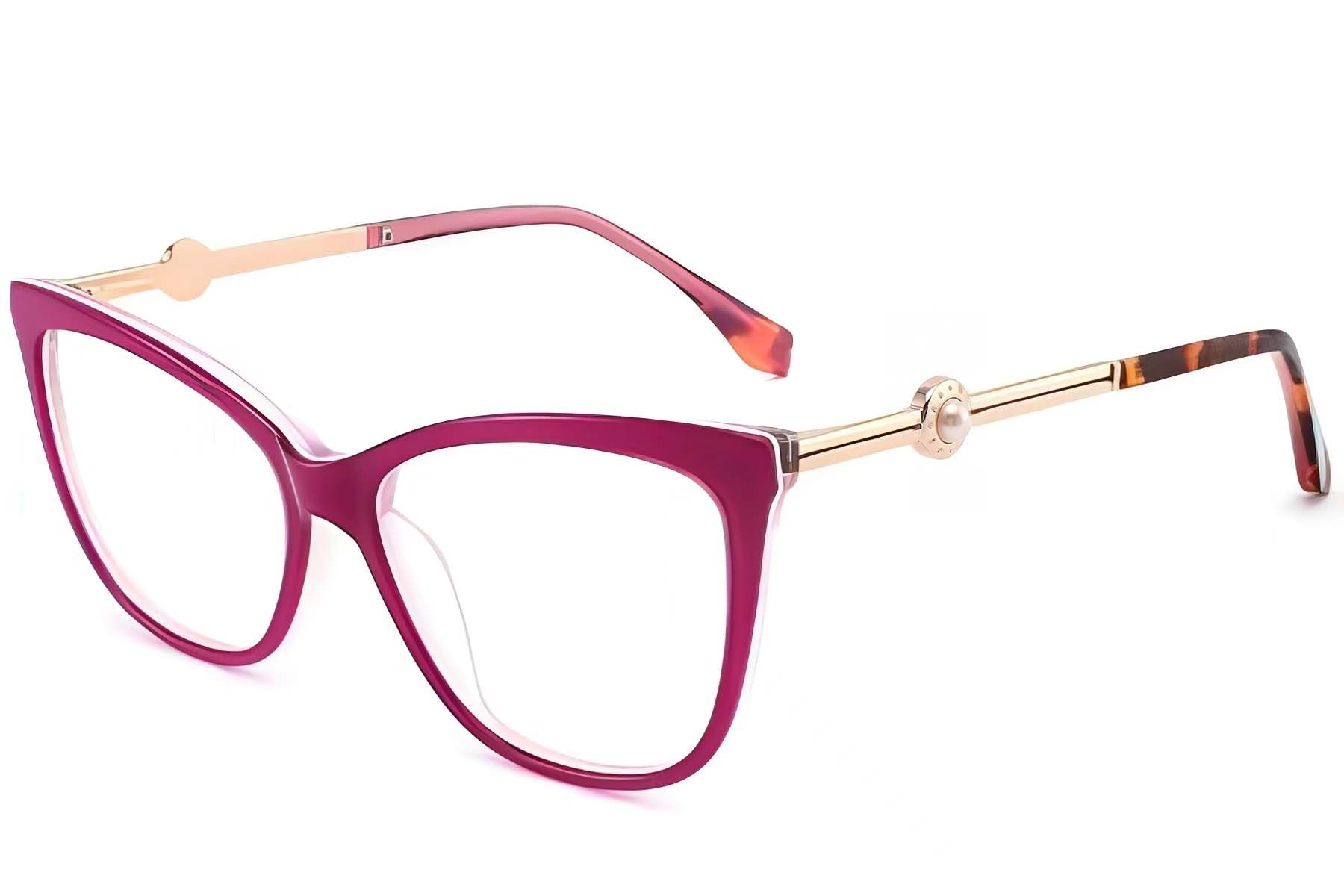 Lunettes en acétate violet papillon #BS2012-3860