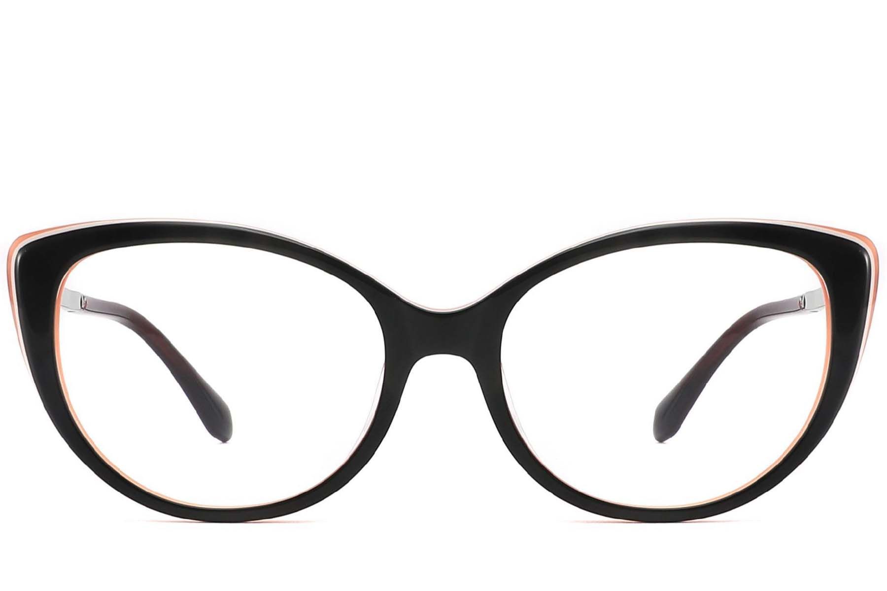 Butterfly Black Acetate Glasses #BS2012-3862