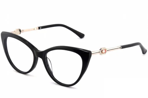 Lunettes papillon en acétate noir #BS2012-3865