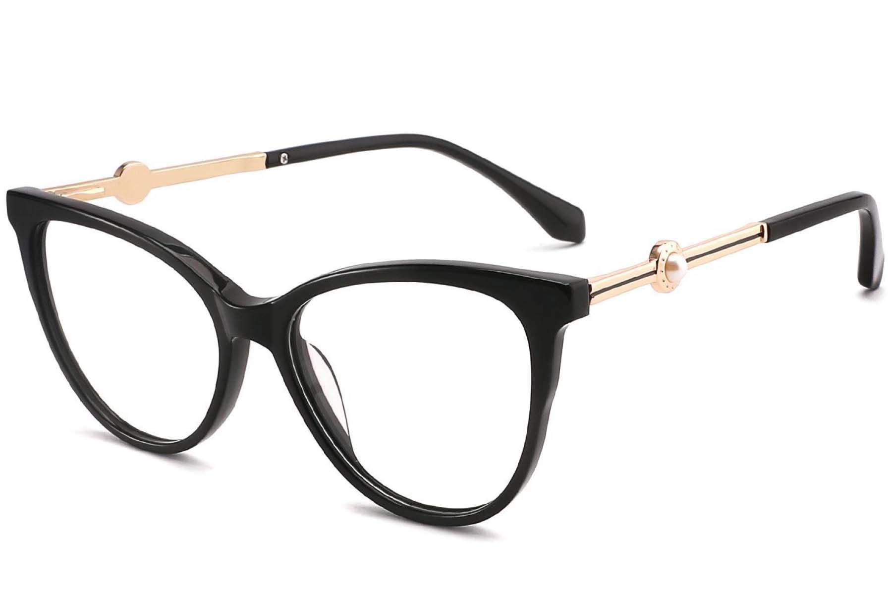 Butterfly Black Acetate Glasses #BS2012-3870