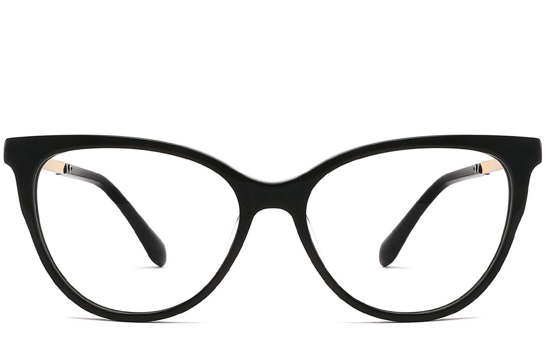 Butterfly Black Acetate Glasses #BS2012-3870
