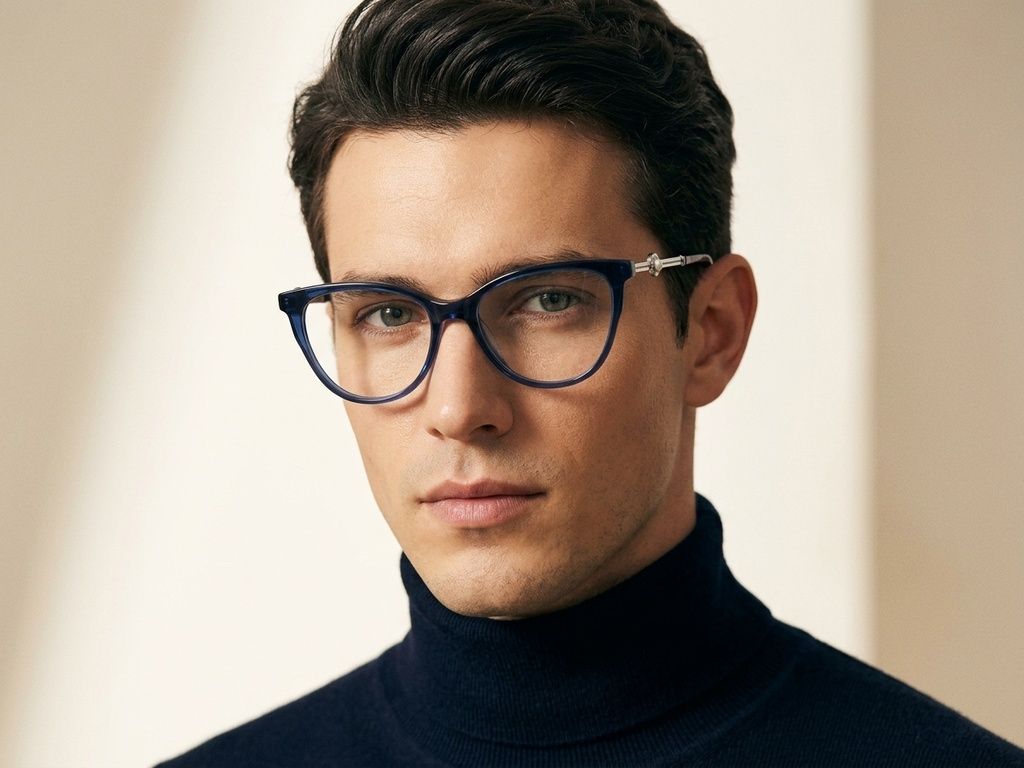 Butterfly Blue Acetate Glasses #BS2012-3872