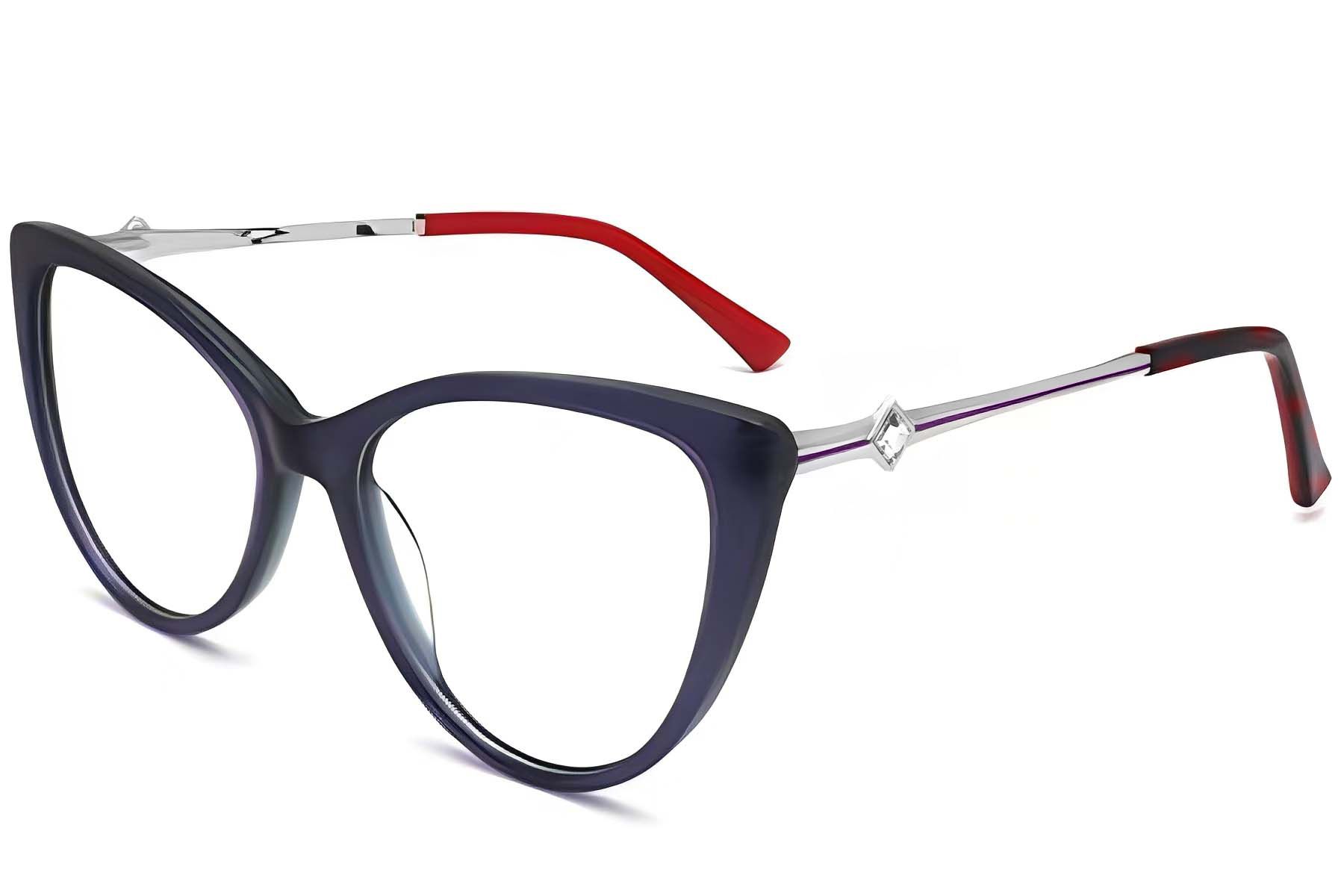 Schmetterlingsfarbene Acetatbrille in Lila #BS2012-3888