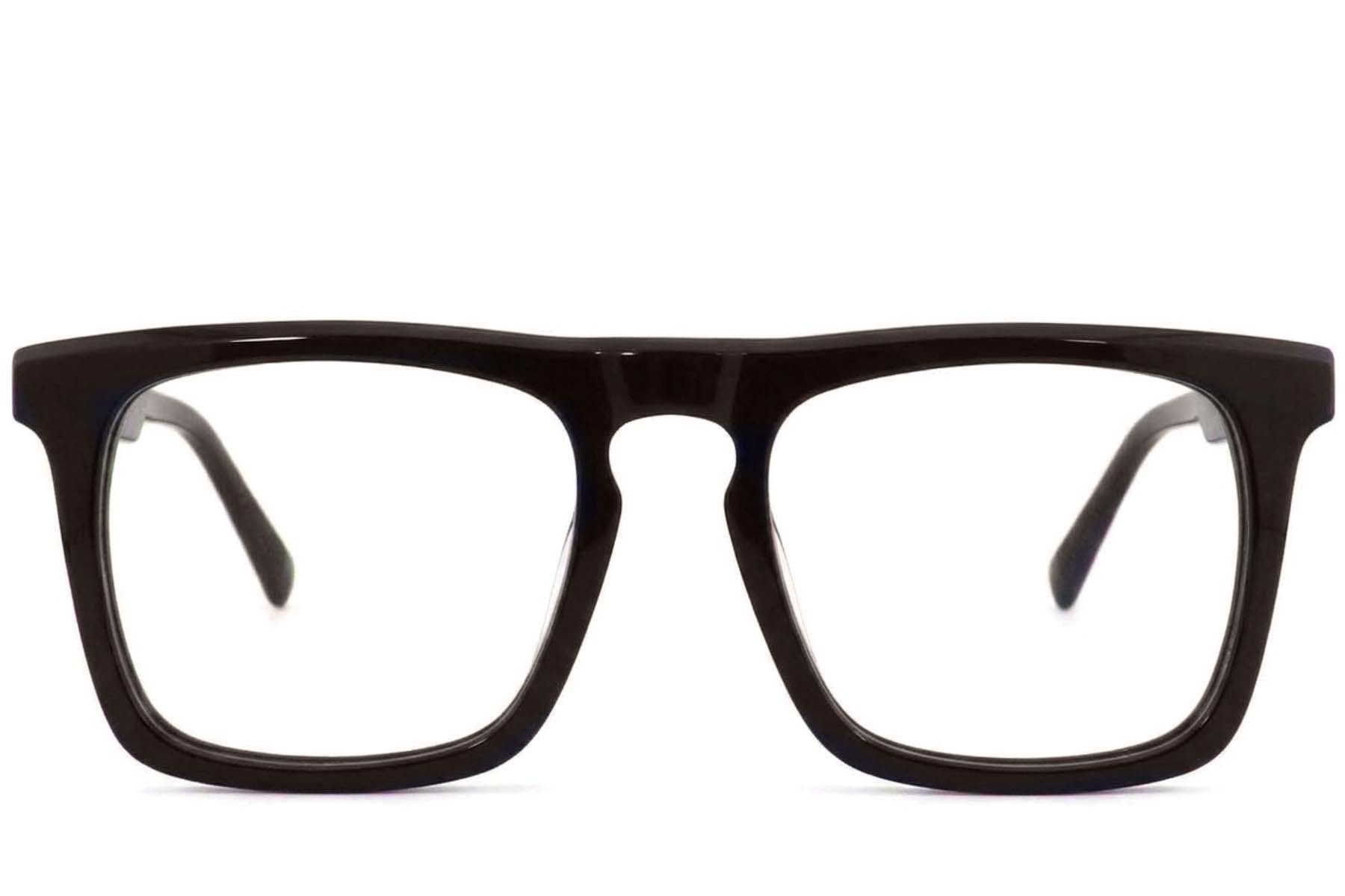 Gafas de aviador de acetato marrón #BS2012-3916