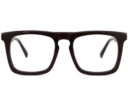 Aviator-Brille aus braunem Acetat #BS2012-3916